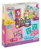 Etykiety samoprzylepne i bloki etykiet - Gra 4 w 1 Jednorożec - miniaturka - grafika 1