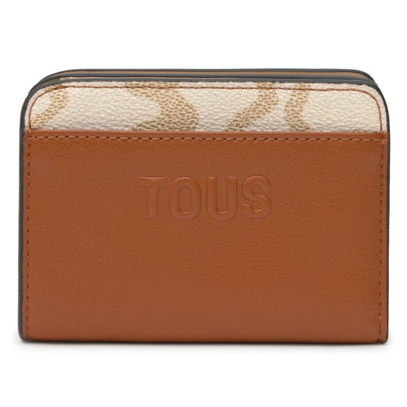 TOUS 2002357343 BILLETERA M. KAOS ICON CAMEL portfel damski brązowy