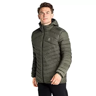 Odlo Męska bluza z kapturem Cocoon N-THERMIC izolowana kurtka puchowa, głębokie głębokie, XXL - Kurtki męskie - miniaturka - grafika 1