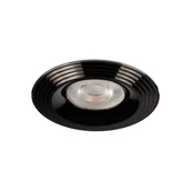 Oprawy, klosze i abażury - Kanlux Pierścień ozdobny LIGLO okrągły max 10W czarny-chrom - miniaturka - grafika 1