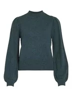 Bluzki damskie - Vila Damska bluzka z długim rękawem High Neck, Ponderosa Pine, XL - miniaturka - grafika 1