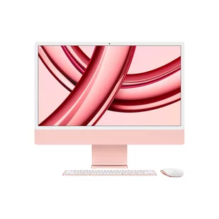 Apple iMac 24" 4,5K Retina M3 8-core CPU + 10-core GPU / 16GB / 2TB SSD / Gigabit Ethernet / Różowy (Pink) - Zestawy komputerowe - miniaturka - grafika 1