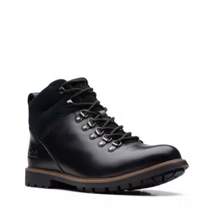 Clarks Westcombe Hi Waterproof [black warmlined leather] - rozmiar 41.5 - Botki męskie - miniaturka - grafika 1