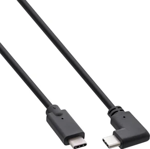 Kabel USB InLine USB-C - USB-C 0.5 m Czarny (35706W) - Kable USB - miniaturka - grafika 1