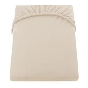 Prześcieradła - DecoKing DecoKing  Prześcieradło Jersey - Amber - Beżowy 180x200 cm - miniaturka - grafika 1