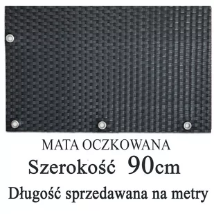 Osłona balkonowa TECHNORATTAN oczkowana, stalowa, 0,9 m - Parawany - miniaturka - grafika 1