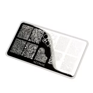 Blaszka do stempli Stamping plate 01 - Ozdoby do paznokci - miniaturka - grafika 1