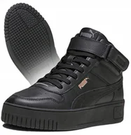 Sneakersy damskie - Sneakersy za kostkę damskie Puma Carina Street MID na co dzień skórzane - miniaturka - grafika 1
