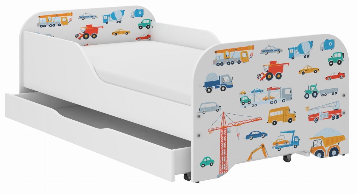 Łóżko dziecięce MIKI 140x70 MASZYNY