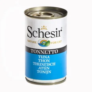 Schesir Natural 24x140g Tuńczyk - Mokra karma dla kotów - miniaturka - grafika 1