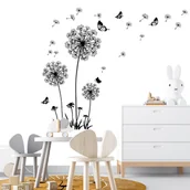 Naklejki na ścianę - NAKLEJKI NA ŚCIANĘ DLA DZIECI SAMOPRZYLEPNE DO POKOJU DZIECKA Ozdoba Kwiaty - miniaturka - grafika 1
