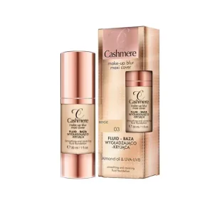 Cashmere Cashmere Make-up blur maxi cover Fluid baza wygładzająco-kryjąca 03 beige - Podkłady do twarzy - miniaturka - grafika 1