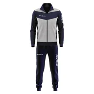 Dresy męskie - Givova Luxury Sport Set 4xl - jasnoszary/niebieski, oddychający bawełna - miniaturka - grafika 1
