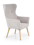 Fotele - COTTO FOTEL WYPOCZYNKOWY JASNY POPIEL - miniaturka - grafika 1