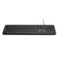 Klawiatury - Powerton WPK102, klawiatura Slim CZ/SK, klasyczna, przewodowa (USB), czarna, cicha  WPK102B CZ/SK - miniaturka - grafika 1