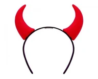 Balony i akcesoria - OPASKA ROGI DIABŁA CZERWONE - miniaturka - grafika 1