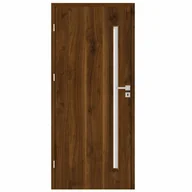 Drzwi wewnętrzne - Skrzydło drzwiowe pokojowe Mati orzech trend 80 lewe Nawadoor - miniaturka - grafika 1