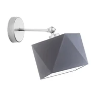 Lampy ścienne - Srebrny kinkiet w stylu skandynawskim ULSAN - miniaturka - grafika 1