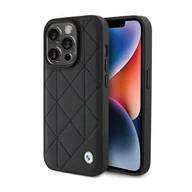 Etui i futerały do telefonów - BMW Leather Quilted - Etui iPhone 15 Pro Max (czarny) - miniaturka - grafika 1
