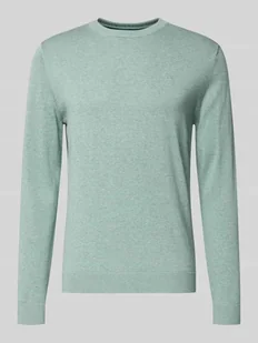 Sweter z dzianiny o kroju regular fit z czystej bawełny - Swetry męskie - miniaturka - grafika 1