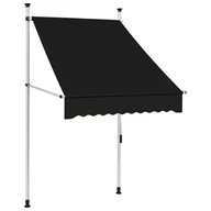 Markizy - vidaXL Markiza zwijana ręcznie, 100 cm, antracytowa vidaXL - miniaturka - grafika 1