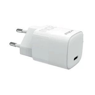 Celly TC1USBC20WEVOWH ładowarka do urządzeń przenośnych Smartfon Biały Prąd przemienny Szybkie ładowanie Wewnętrzna - Ładowarki do telefonów - miniaturka - grafika 1
