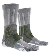 Skarpetki damskie - X-SOCKS Skarpety męskie Trek Path Szary Dolomit szary/leśny zielony 39-41 - miniaturka - grafika 1