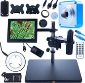 Mikroskopy i lupy - Mikroskop Rosfix MIKROSKOP CYFROWY DO LUTOWANIA JUBILERSTWA + KAMERA WYŚWIETLACZ OŚWIETLACZ - miniaturka - grafika 1