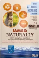 Mokra karma dla kotów - Iams Naturally Mokra Karma dla Kota w Saszetce 85g : Smak - Śledź atlantycki - miniaturka - grafika 1