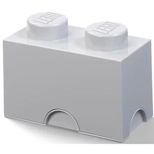Lego 40021740 Pojemnik Pudełko Klocek Szary 2X1 - Pojemniki na zabawki - miniaturka - grafika 1