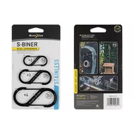 Sprzęt wspinaczkowy - Nite Ize - S-Biner Set #2, #3, #4 - Czarny - SB234-03-01 - miniaturka - grafika 1