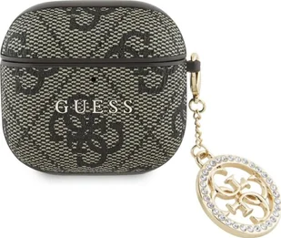 Guess 4G Strass Charm do AirPods 4 brązowy - Akcesoria do słuchawek - miniaturka - grafika 1