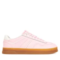 Sneakersy damskie - Sneakersy Tommy Jeans The Greenwich Textile EN0EN02805 Różowy - miniaturka - grafika 1
