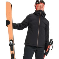 Kurtki narciarskie - Kurtka śniegowa techniczna dla Kobiety SNOWYHILL PUFFY 10K Czarny - miniaturka - grafika 1