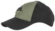 Odzież taktyczna i umundurowanie - Czapka Helikon-Tex Logo Cap PolyCotton Ripstop - Czarna / Olive Green - miniaturka - grafika 1