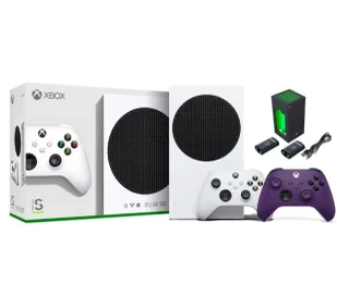 Xbox Series S 512GB + Dodatkowy Pad Astral Purple + Ładowarka Nacon XSX Battery Box - Konsole Xbox - miniaturka - grafika 1