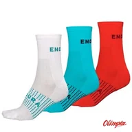 Skarpetki kolarskie - Skarpety Endura Women´s Coolmax Race Sock II Pacific Blue (3 pary) rozmiar uniwersalny - miniaturka - grafika 1