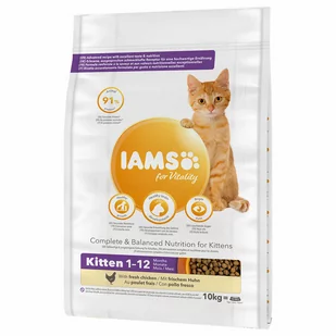 IAMS Vitality Kitten 10 kg - Sucha karma dla kotów - miniaturka - grafika 1