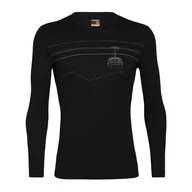 Koszulki męskie - ICEBREAKER MERINO 200 OASIS LONG SLEEVE CREWE > 105208001BLK - miniaturka - grafika 1