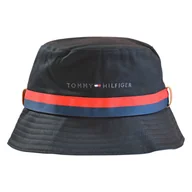 Czapki męskie - Kapelusz Tommy Hilfiger Established Tape Bucket Czarny - AM0AM08271-0GJ - miniaturka - grafika 1
