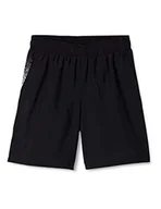 Spodenki damskie - Under Armour Ua tkane szorty chłopięce z grafiką, lekkie, wygodne i luźne szorty dla nastolatków, pakowane sportowe szorty zaprojektowane z myślą o rozgrzewce - miniaturka - grafika 1