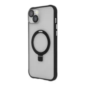 Etui i futerały do telefonów - Etui TECTO SHIELD Ring Secure Mag do Apple iPhone 15 Plus Przezroczysty-czarny - miniaturka - grafika 1