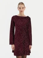 Sukienki - Rinascimento Sukienka koktajlowa CFC0126781003 Bordowy Regular Fit - miniaturka - grafika 1