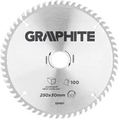 Tarcze do pił - Graphite Tarcza do cięcia 55H611 250 x 30 mm do pilarki widiowa - miniaturka - grafika 1
