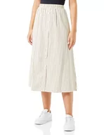 Spódnice - bridgeport Damska spódnica w linii A spódniczka, jasnożółty, czerwony, M - miniaturka - grafika 1