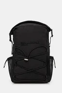 Plecaki - Karl Lagerfeld Jeans plecak kolor czarny duży gładki A4M30172 - miniaturka - grafika 1