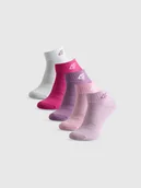 Skarpetki dla dzieci - 4F Skarpetki krótkie (5-pack) dziewczęce - multikolor 38-40 - miniaturka - grafika 1