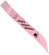 Wieczór panieński i kawalerski - Szarfa personalizowana z imieniem na Wieczór Panieński - 140 cm - 1 szt. - miniaturka - grafika 1
