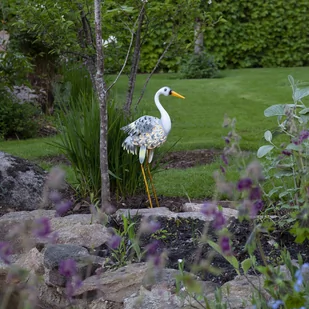 Lampa solarna LED Heron jako figurka czapli - Lampy ogrodowe - miniaturka - grafika 3