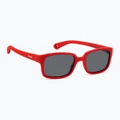 Okulary przeciwsłoneczne - Okulary przeciwsłoneczne dziecięce Polaroid PLD K008/S matte red/grey polarized WYSYŁKA W 24H 30 DNI NA ZWROT - miniaturka - grafika 1